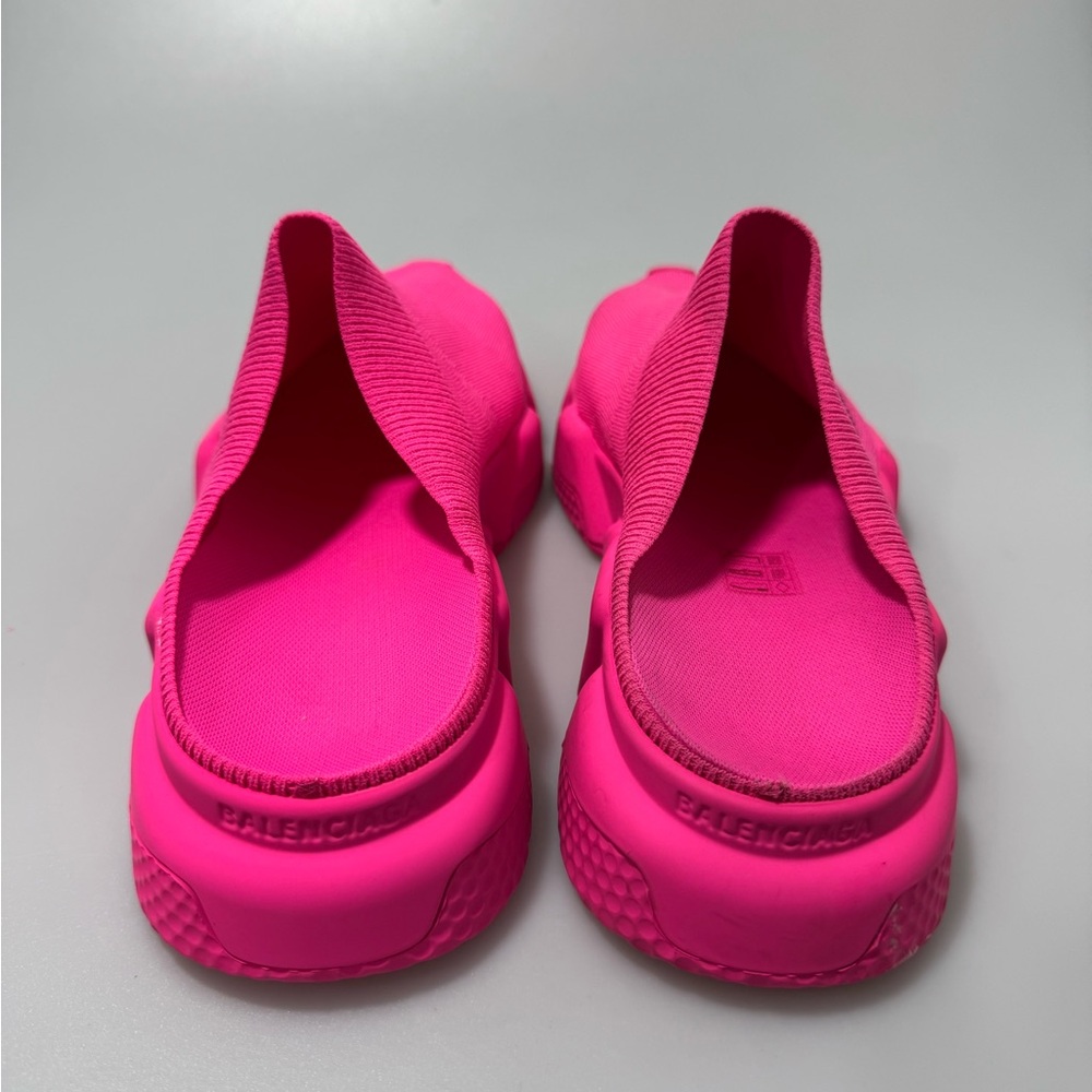 Balenciaga Speed Printed Mules Pink Women’s EU 38/US 8 - Picture 4 of 9